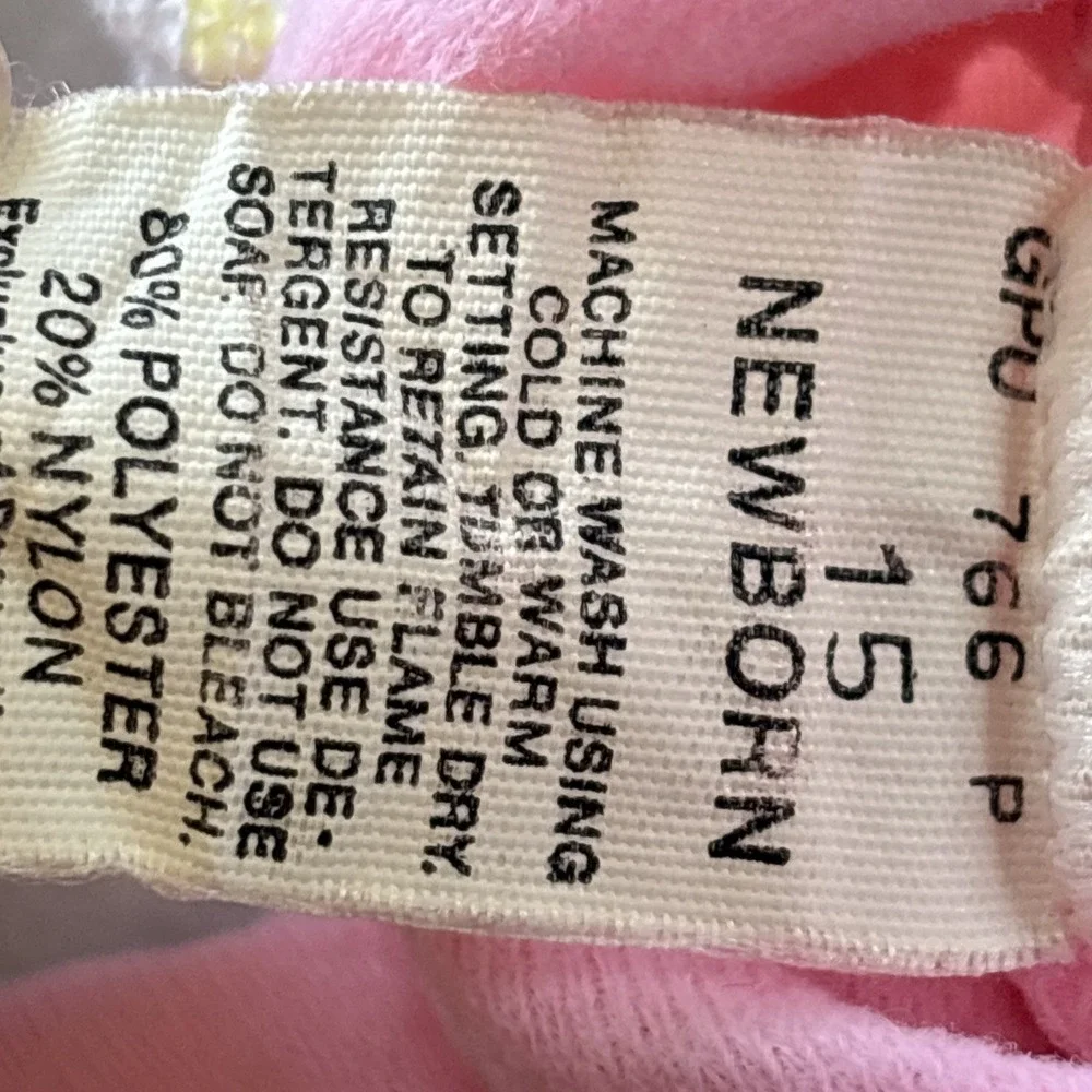 Vintage Sleeper Baby Lot‎ Of 5 Made in USA Pajamas Snaps Thin Lightweight